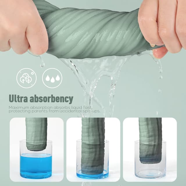 Thumbnail 3 de Yoofoss Mullwindeln Spucktücher 27x50 cm 🧷