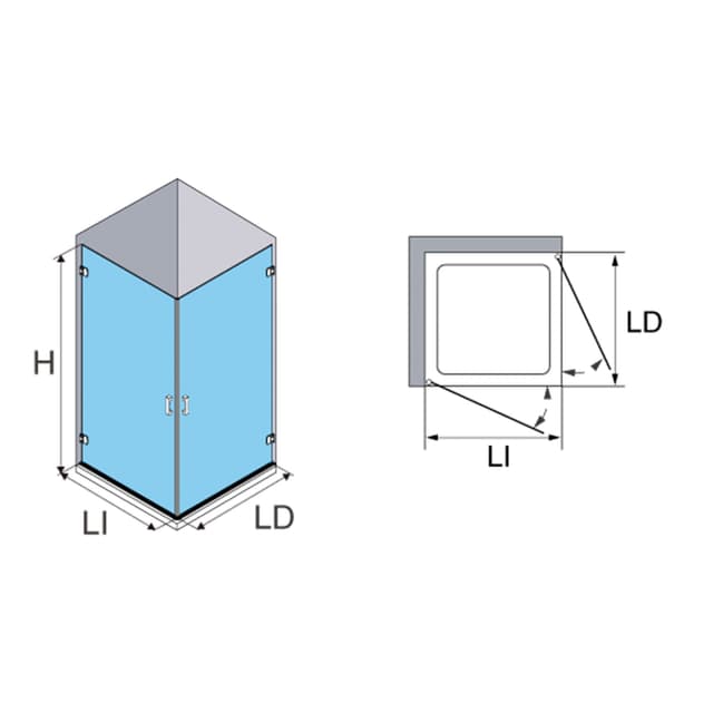 Thumbnail 3 de Profiltek NG-220-V6 Mampara ducha 195 cm, 6 mm