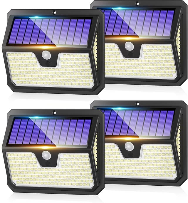 Detalle de Outdoor Solar Lights 238 LED Security Lights with Motion Sensor 🔆