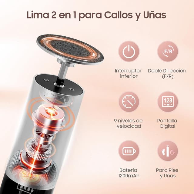 Thumbnail 1 de BoundlesEcho Removedor de callos recargable 1200 mAh