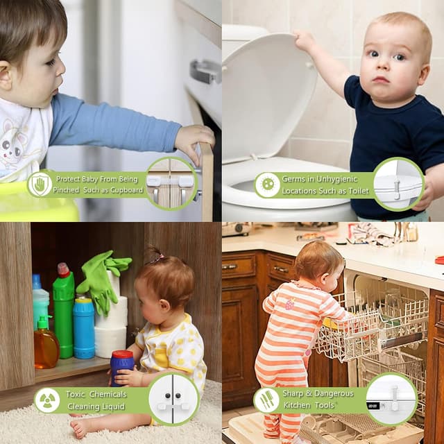 Thumbnail 1 de Hion Child Safety Locks 6-pack for cupboards ๐