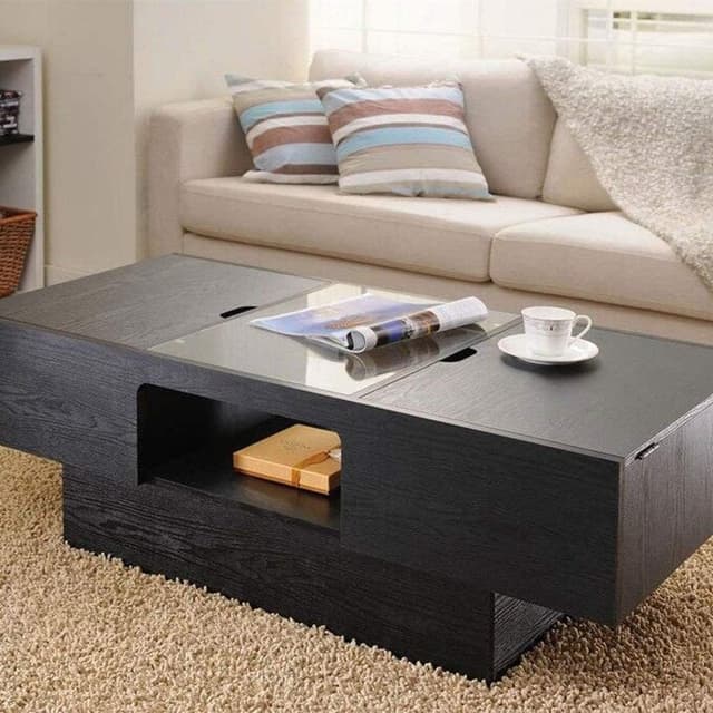 Detalle de Hode Papier adhésif effet bois noir pour meuble, rouleau 30 × 200 cm