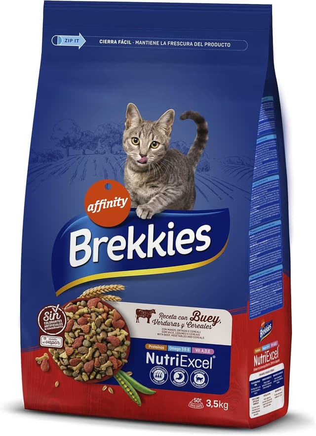 Detalle de Brekkies Pienso para Gatos 3,5 kg 🐱