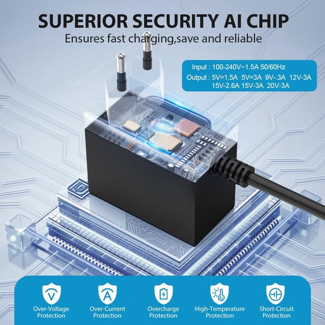 Thumbnail 1 de 60W Switch Netzteil für Switch 2, 2 Stunden Ladezeit