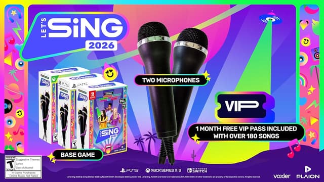 Detalle 2 de Let’s Sing 2026 + 2 Mics for Xbox Series X