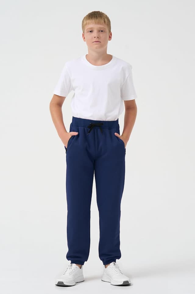 Detalle 2 de 3 Pack Boys Fleece Sweatpants Athletic Joggers with Zipper Pockets