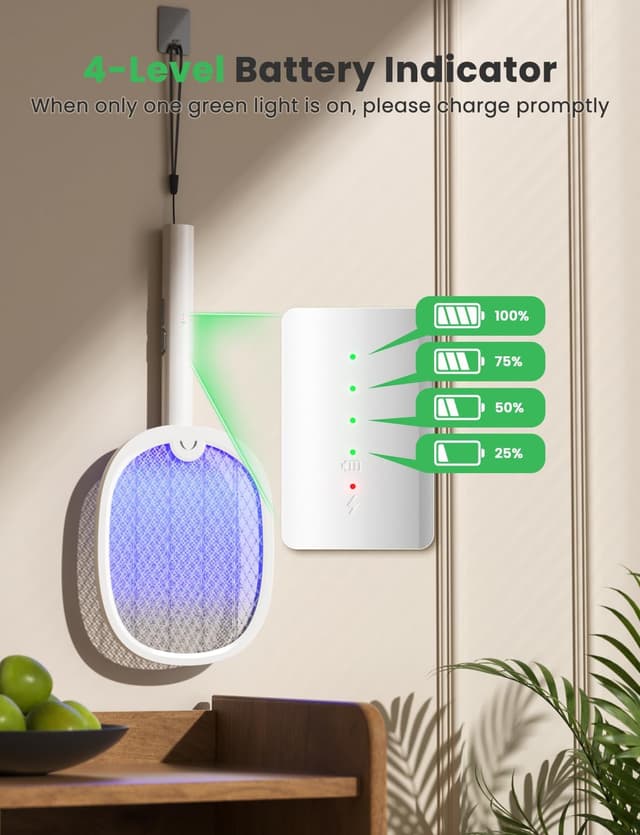 Thumbnail 2 de YISSVIC 2 Racchetta Zanzare Elettrica 4000V