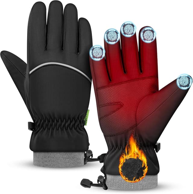 Imagen de héBei Waterproof Winter Gloves Thermal Touchscreen Gloves en OfertitasTOP