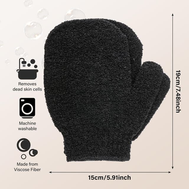 Thumbnail 4 de Exfoliating Gloves 18pc bamboo shower mitts