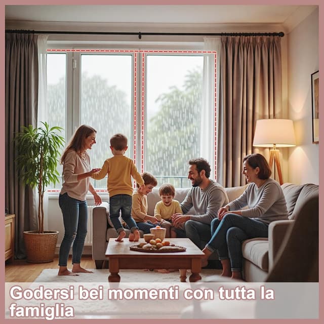 Detalle 2 de Hzetuu guarnizione adesiva per finestre e porte 7 m bianco