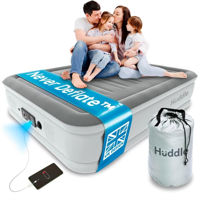Detalle de Huddle King air bed with dual pump