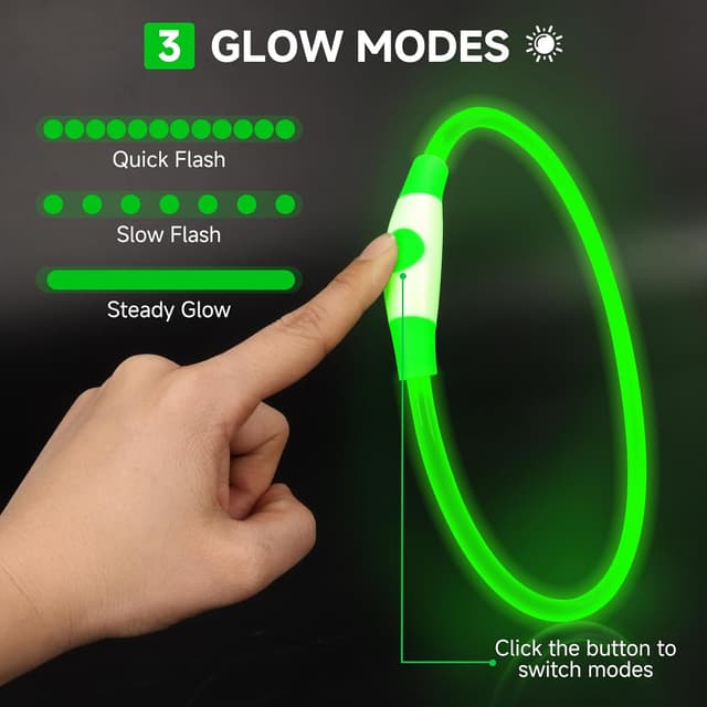 Detalle 2 de Leuchthalsband Hund 70 cm, wiederaufladbar, LED