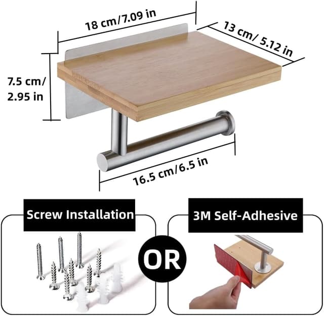 Thumbnail 5 de HomeHeng H98903BN Porte-rouleau 180 mm 🚽