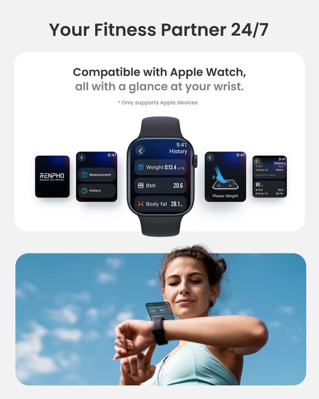 Thumbnail 5 de RENPHO Elis 2X Körperfettwaage, großes Display ⚖