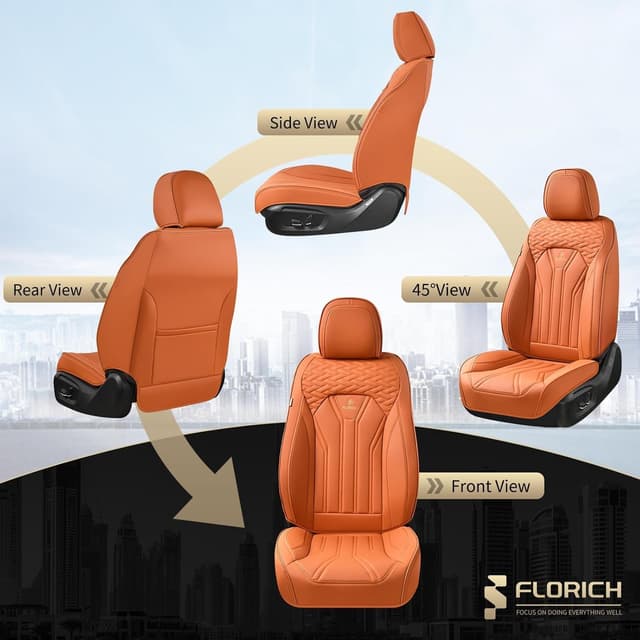 Thumbnail 5 de FLORICH Full Set Orange Car Seat Covers