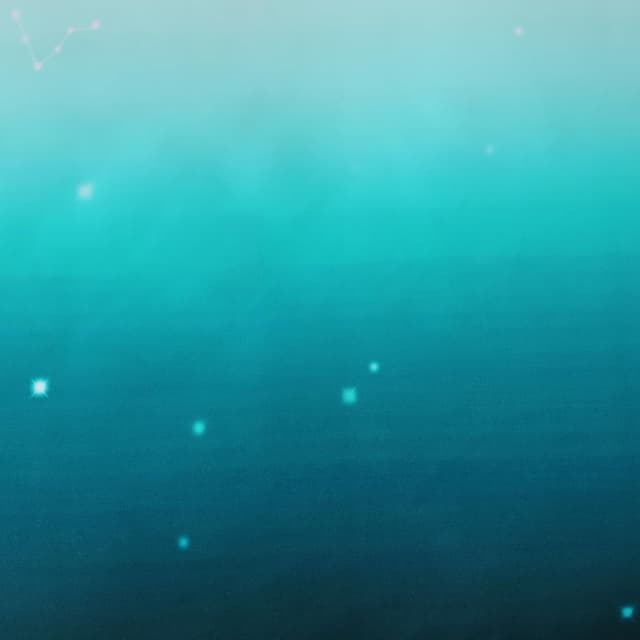 Detalle de DJY Teal Gradient Star Bedding Set with Zipper Closure (King Size 230x220cm)