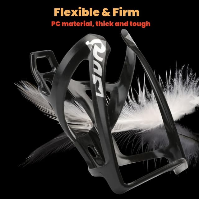 Detalle de LBMONKEY Bike Bottle Cage Set (Black) with Bottle Screws