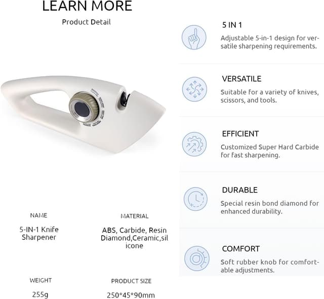 Detalle 2 de Messerschärfer mit 5 Stufen für Messer
