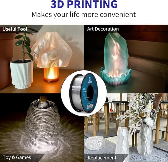 Thumbnail 6 de Geeetech PETG Filament 1,75 mm 1 kg Spule Transparent