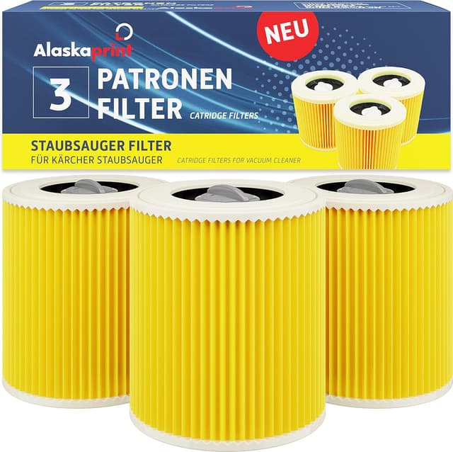 Detalle de Kärcher WD3 Filterset 3x Patronenfilter passend