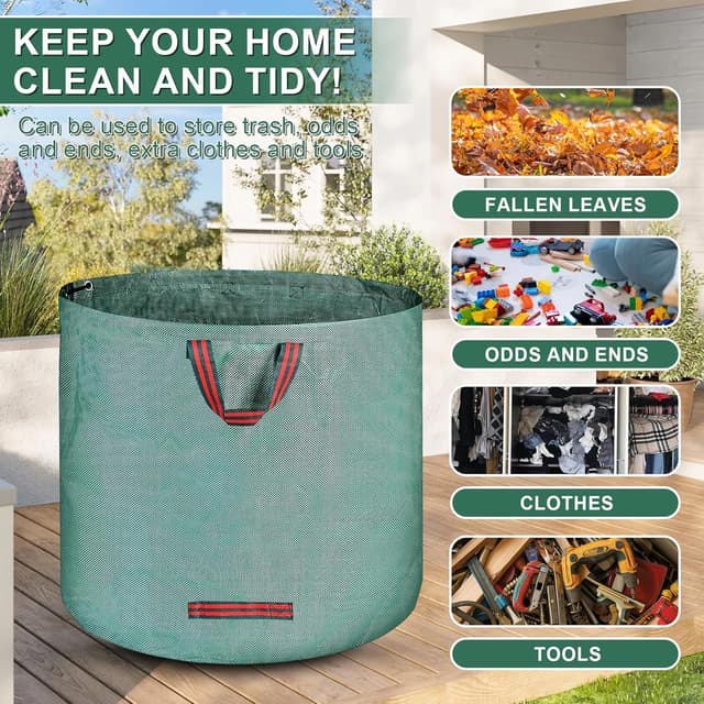 Thumbnail 6 de Sac jardin 2x500L pliable avec poignées