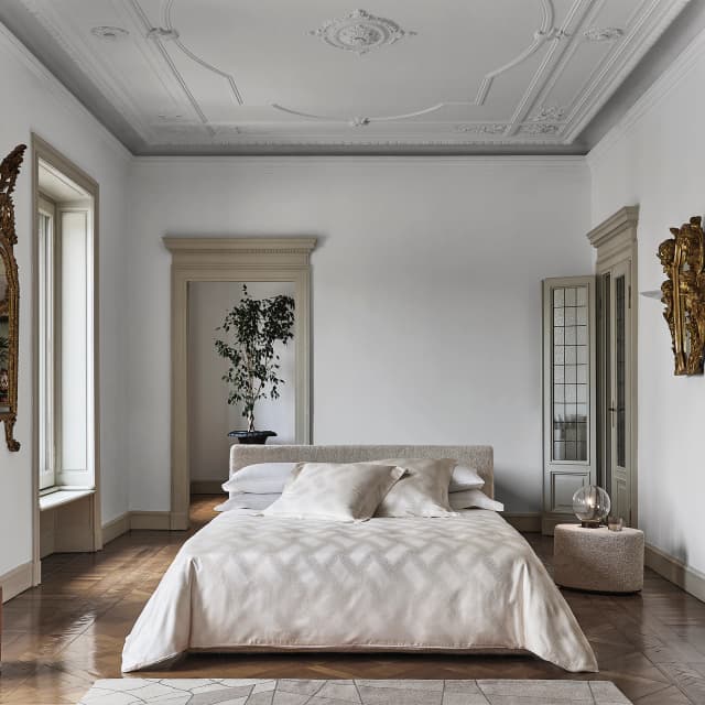 Detalle de Frette Luxury Bright funda nórdica 300 hilos