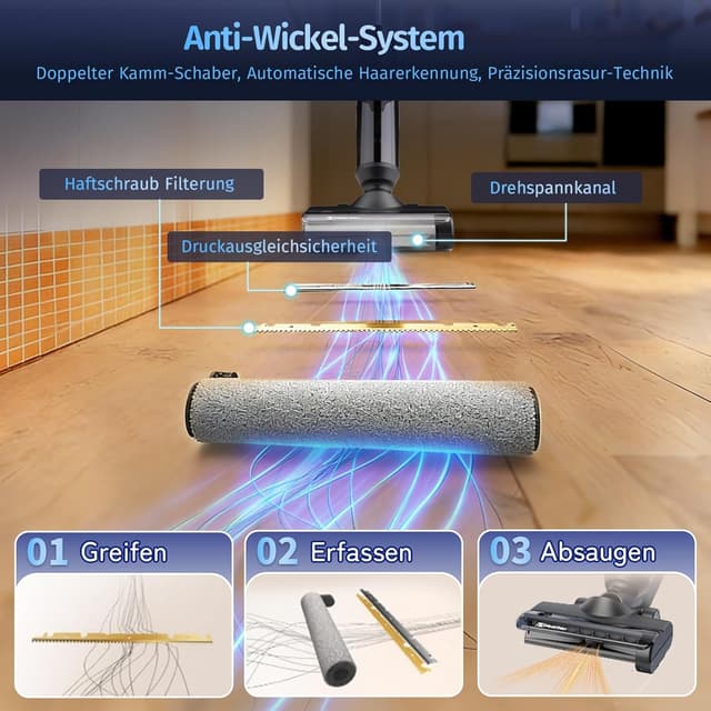 Detalle 2 de Hearten Nass Trockensauger 3 in 1