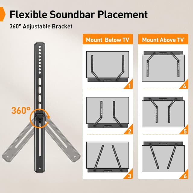 Thumbnail 4 de Perlegear Soundbar Mount 15 lbs
