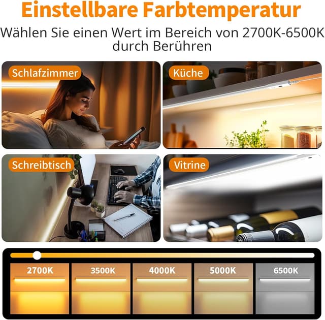 Detalle 2 de SIBI LIGHTING Unterbauleuchte 1 m