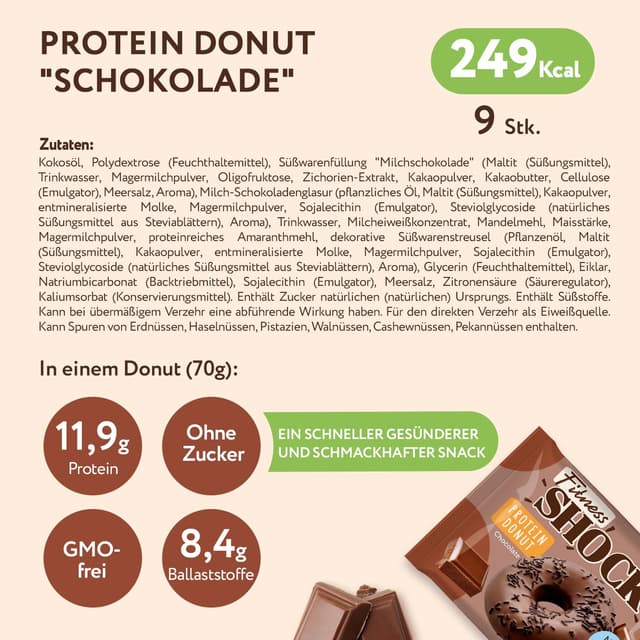Thumbnail 6 de FitnesSHOCK Protein Donut 12g Eiweiß 🍩