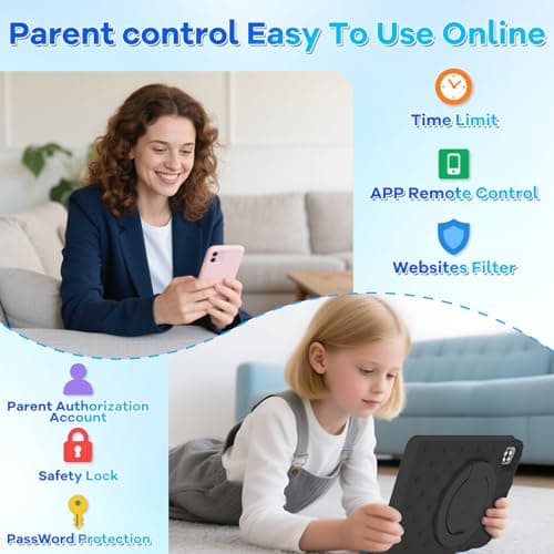 Thumbnail 6 de Tablette DMOAO 10 pouces Android 15 avec contrôle parental