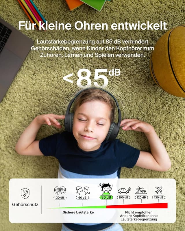 Detalle de Belkin SoundForm Mini Kinderkopfhörer 30 Std.