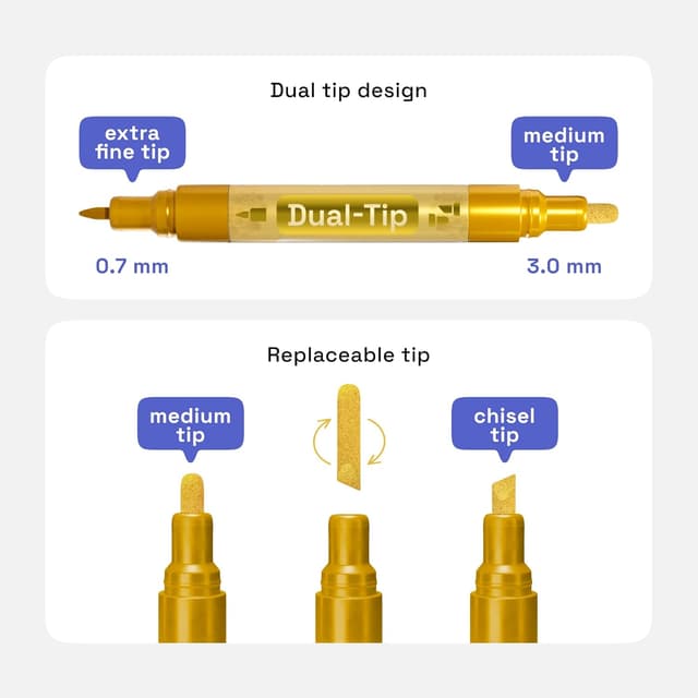 Detalle 2 de Artistro Acrylic Paint Pens 24