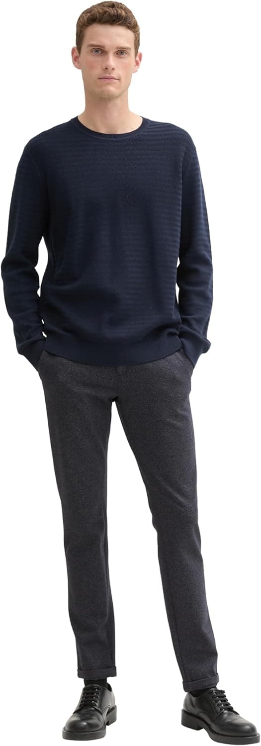 Detalle de TOM TAILOR Travis Slim chino uomo in tessuto piqué