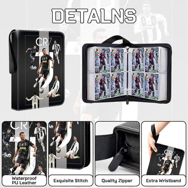 Thumbnail 2 de Fußball Sammelalbum mit Reißverschluss 440 Karten