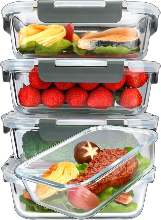 Imagen de MCIRCO Glass Meal Prep Containers 1040ml 🍽 en OfertitasTOP