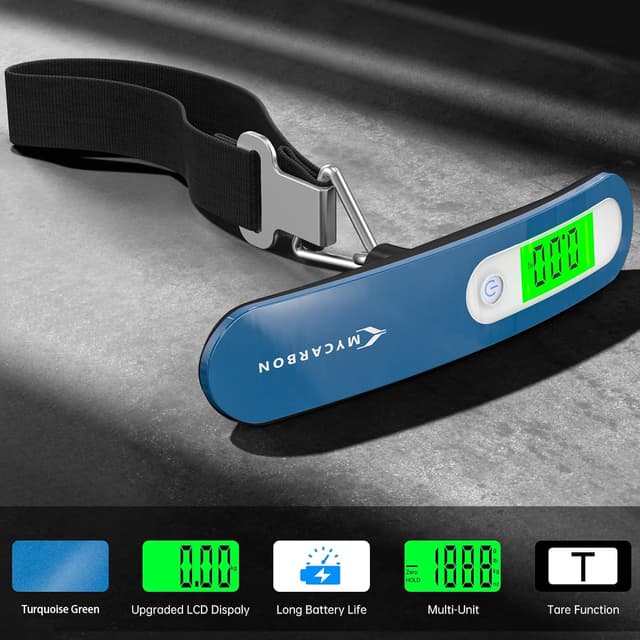 Detalle de MYCARBON bilancia valigie 50 kg digitale