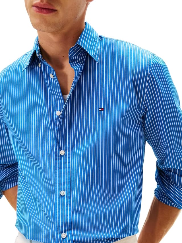 Detalle de Chemise Tommy Hilfiger Core Hairline Poplin