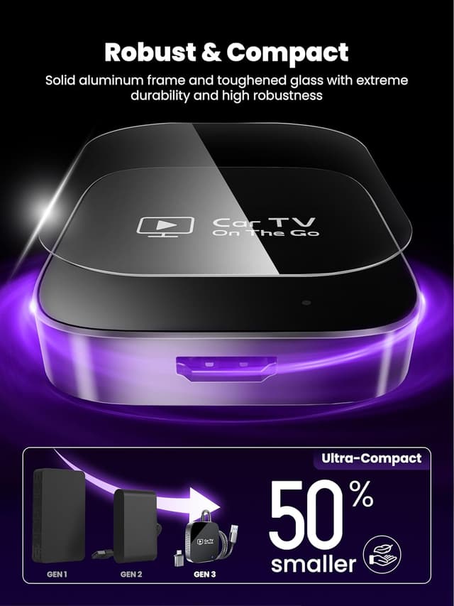 Thumbnail 2 de 2-in-1 Wireless CarPlay Adapter & Car TV Mate Pro 2026