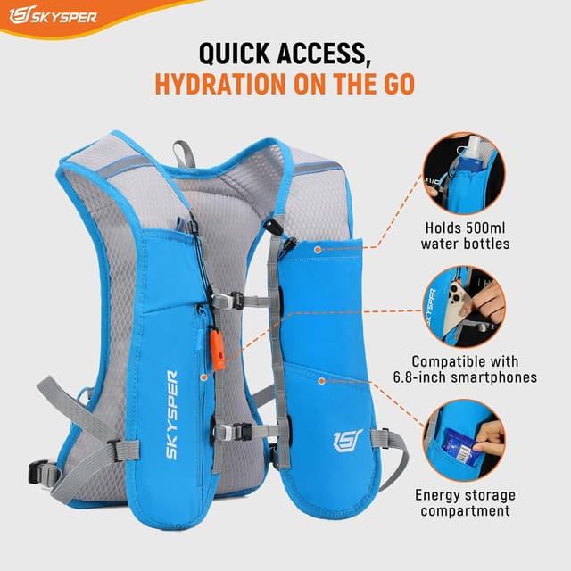 Detalle de SKYSPER Gilet Hydratation Running 5L