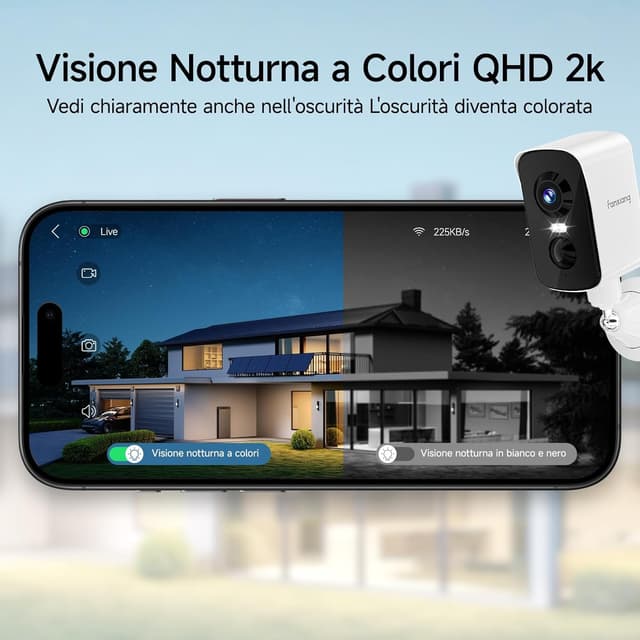 Detalle de fanxiang Telecamera WiFi esterno 2K
