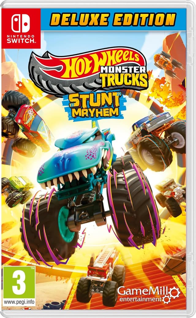 Detalle de Hot Wheels Monster Trucks Stunt Mayhem Deluxe Edition sur Nintendo Switch