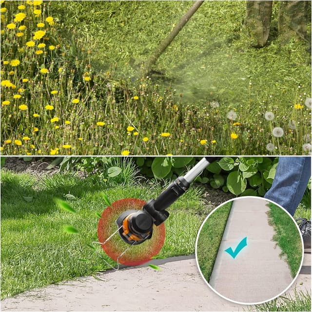 Detalle 2 de YWTESCH 10 Päckchen Ersatz-Rasentrimmer-Spule (für WORX 20V, 1,65 mm / 3 m) inkl. 2 Kappendeckeln