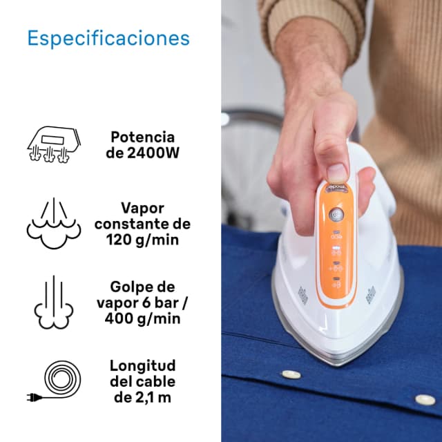 Detalle 2 de Braun CaresStyle Compact Pro centro de planchado 1,5 l