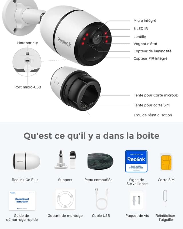 Thumbnail 6 de Reolink Go Plus 4MP Caméra extérieure