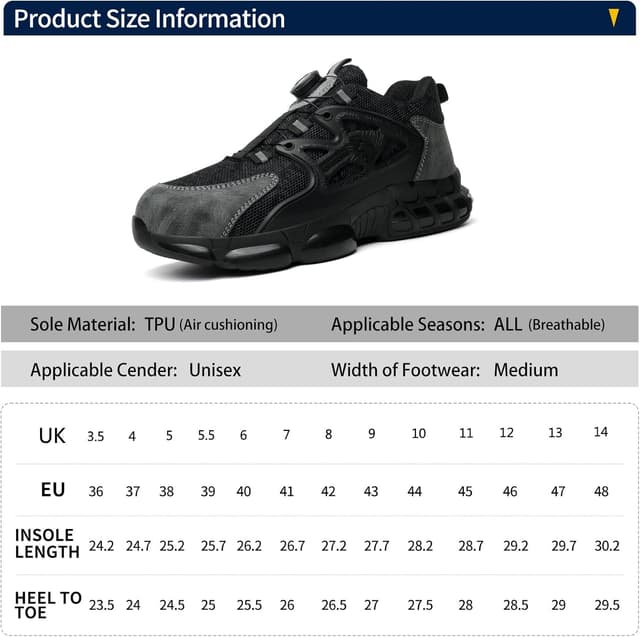 Thumbnail 6 de Steel toe safety trainers with 4mm Kevlar