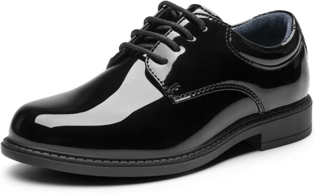 Detalle de Bruno Marc Boy’s Classic Oxford Dress Shoes (Toddler/Little Kid/Big Kid) — cushioned, breathable oxfords