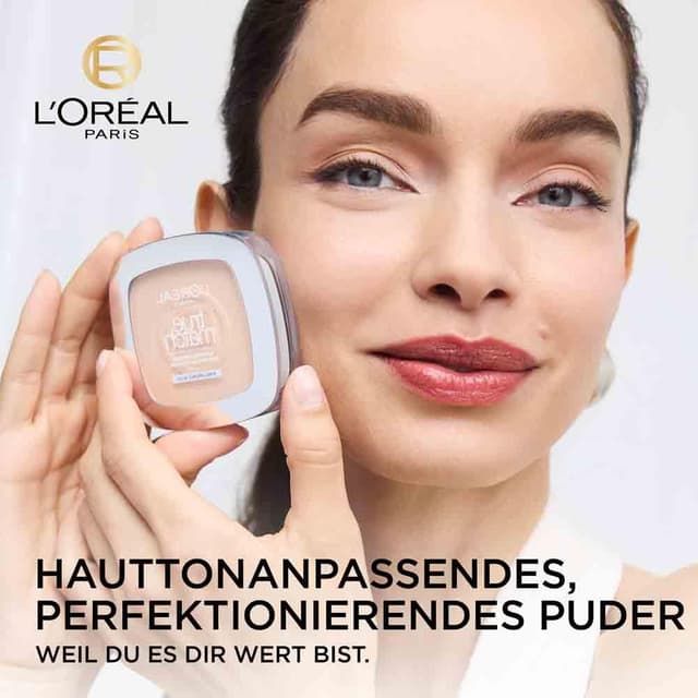 Detalle 2 de L'Oréal Paris True Match Mattierendes Kompaktpuder Nr. 2.N mit LSF 8 (9 g) inkl. Spiegel & Schwämmchen