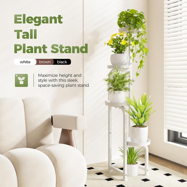 Thumbnail 5 de Bamworld Tall Plant Stand 4-tier plant rack