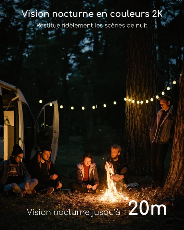 Thumbnail 6 de COOAU 4G AOV Caméra de surveillance extérieure PTZ 2K UHD avec eSIM et recharge solaire